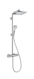 Termostatinis dušo komplektas Hansgrohe Crometta 2727100, su 2 galvomis