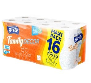 PAPĪRS WC GRITE FAMILY DECOR 3SL 16GAB
