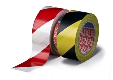 Ohuteip Tesaflex 60760, 33 m x 50 mm, must/kollane