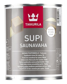 Saunakaitsaeine Tikkurila Supi Saunavaha, valge 0,9L