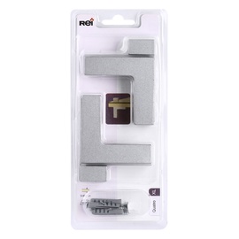 Riiulikandur Quatro XL, 3-40 mm, matt kroom, 2 tk