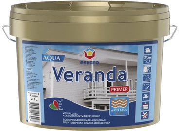 Kruntvärv Veranda Primer Aqua, valge (A) 2,7L