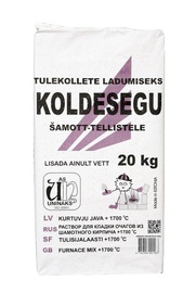 Koldesegu, Uninaks, Šamott-tellisele, +1700°C, 20 kg