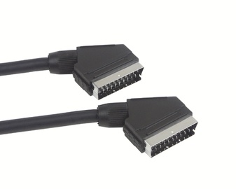 Kaabel Schwaiger Scart=>Scart 21P 6,8mm must 2m
