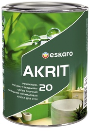 Seinavärv Eskaro Akrit 20, poolmatt, valge (A) 0,95L