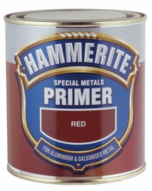 Metallikruntvärv erimetallidele Hammerite, punane 0,5L