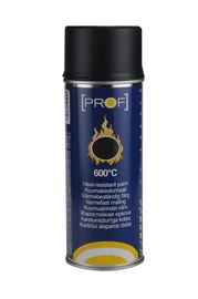 Aerosoolvärv kuumakindel +600°C PROF, must 400ml