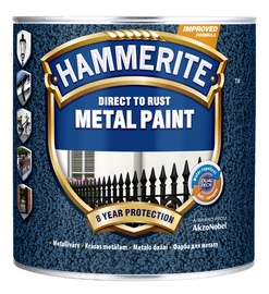 Metallivärv Hammerite Hammered, tumeroheline 2,5L