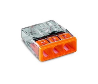 Klemm Wago 3x2,5Qmm 100tk 24A oranž