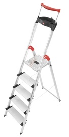 Alumīnija kāpnes Hailo XXR Easyclix Comfortline, 5 pakāpieni