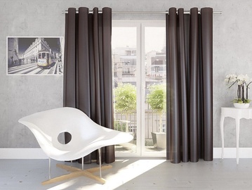 Kardin Silk, 140x245 cm, šokolaadipruun
