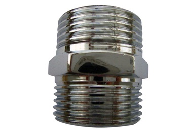 Misiņa nipelis 1/2" MM, hromēts
