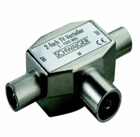 Jagur Schwaiger 2 X TV IEC 5-860Mhz metall