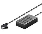 Adapter Schwaiger 3xScart IN=>1SCART OUT 21P 0,4m