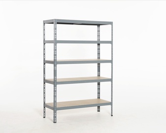 Plaukts Prof 180x120x50cm, 5 stāvi 300kg