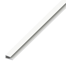 Profiil serv, 4x15 mm, 1 m, plastik/valge