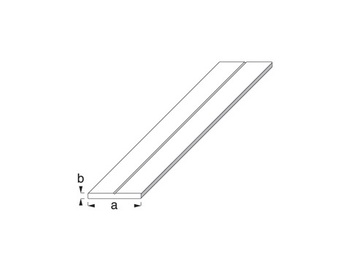 Varras plastik/valge 19,5x2mm 1m