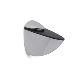 Riiulikandur klaasriiulile, 26 mm, kroom läikiv, 2 tk