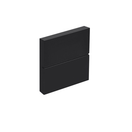 Riiulikandur klaasriiulile, 6 mm, must, 2 tk