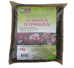 Bioloģiskais mēslojums ziedošajiem telpaugiem Bioefekts 1kg