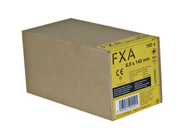 Skrūves kokam FXA PZ3 6x140mm, 100 gab.