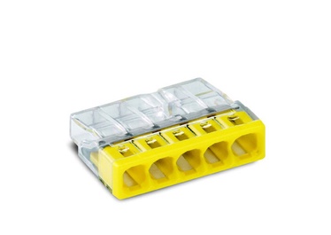 Klemm Wago, 5 x 2,5 Qmm, 24A, kollane, 25 tk