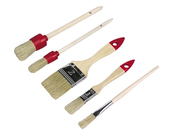 Pintslite komplekt (2 ümar + 3 lapik), 5tk