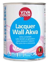 Laka sienām un griestiem Vivacolor Lacquer Wall Akva EP, pusmatēta, 0,9L