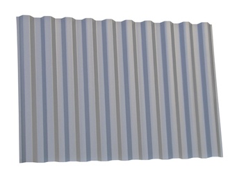 Jumta loksne Gutta Trapez PVC WBS 0,9x2,0m, pelēka