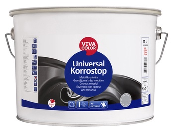 Metallikruntvärv Universal Korrostop, hall, 10L