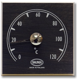 Sauna termomeeter Saunia, must ruut