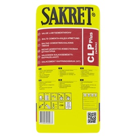 Apmetuma java Sakret Climaplast Plus 40kg, balta
