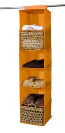 Auduma plaukts Compactor 30x30x128cm, oranžs