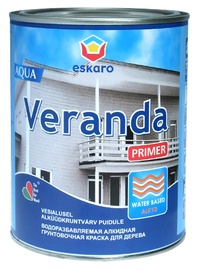 Kruntvärv Eskaro Veranda Primer Aqua, valge, 900 ml
