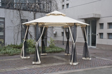 Sešstūraina nojume Cello Madrid 2x2x2m, bēša