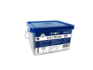 Terrassikruvi PROF, 4,2x55 SS T20, pruun, 200tk