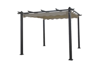 Nojume ar atvelkamu jumtu, 3x3m, bēša