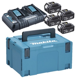 Akude komplekt Makita 18V 4x5,0Ah Li-ion + laadija