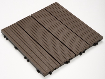 Terrassiplaat Komposiit 30x30x2,2 pruun