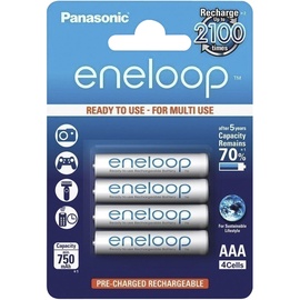 Lādējamās baterijas Eneloop AAA 750MAH, 4 gab.