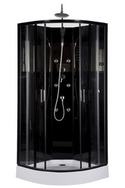 Duškabīne Harma Black Onyx 85x85x220cm