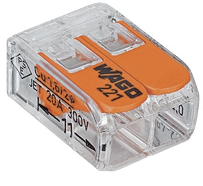 Klemm Wago 2x0,2-4mm² 32A 100tk