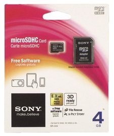 MÄLUKAART MICRO SDHC 4GB KLASS 4 SONY