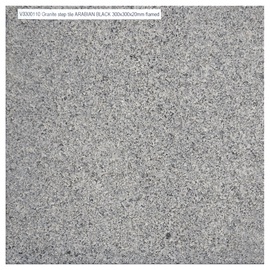 Trepiaste graniidist Arabian Black, 300x300x20mm, põletatud
