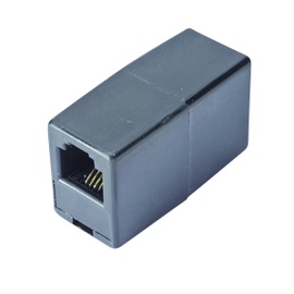 Ühendusmuhv ISDN 2XRJ45, must