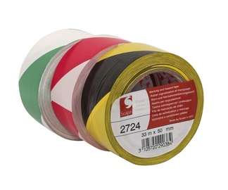 Ohuteip AT-8 kollane/must, 50mm x 33m