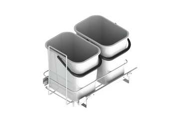 Jäätmeämbrite komplekt Lanka&Muovi LM66/2 valge