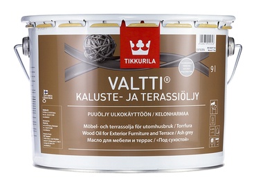 Mööbli- ja terassiõli Valtti, hall, 9 l