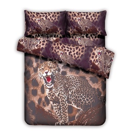 VOODIPESUKOMPLEKT 140X200CM LEOPARD