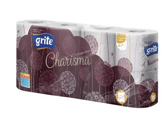 PAPĪRS WC GRITE CHARISMA 4SL 8GAB